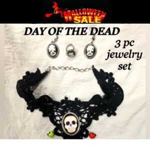 🎃 DAY OF THE DEAD costume 3pc jewelry set NWOT *bundle offer